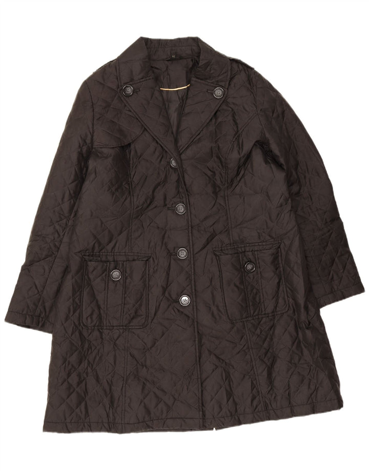 Pardesiu matlasat pentru femei Marks & Spencer UK 18 XL poliester negru