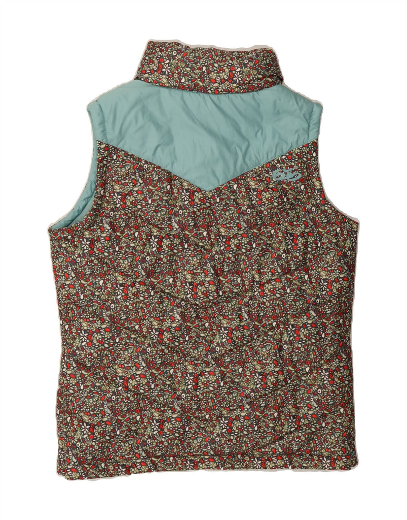 NIKE Mens Padded Gilet UK 38 Medium Multicoloured Floral Polyester Vintage Nike and Second-Hand Nike from Messina Hembry 