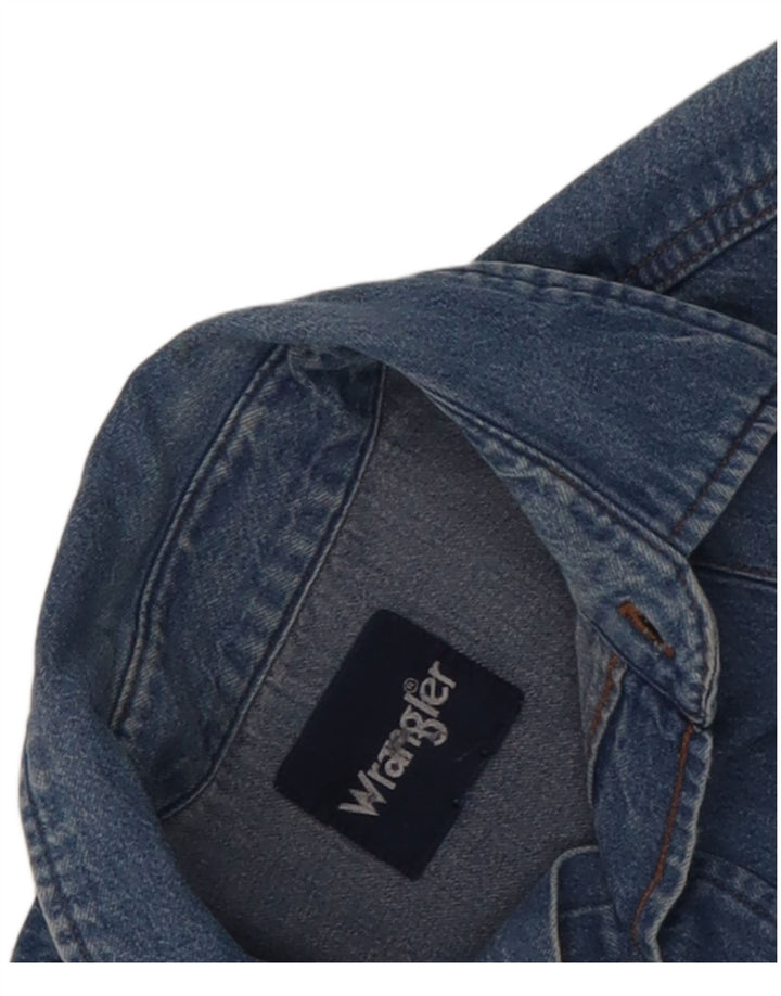 Cămașă din blugi pentru bărbați Wrangler, albastru mediu
