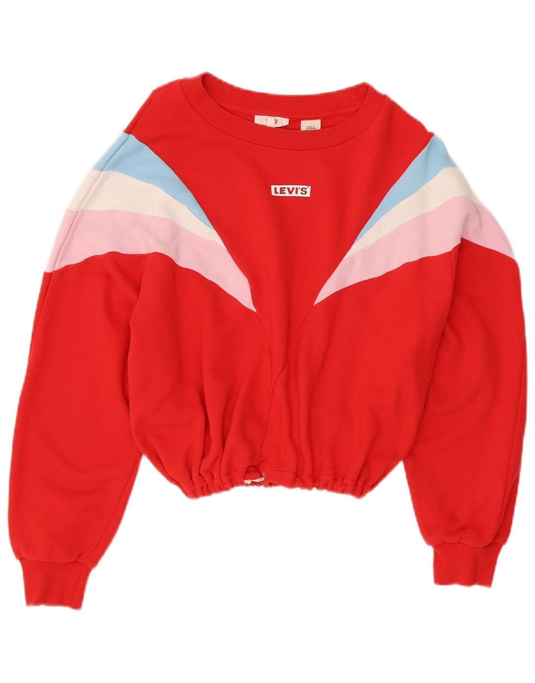 Pulover supradimensionat pentru femei LEVI'S UK 10 Mic roșu Colorblock