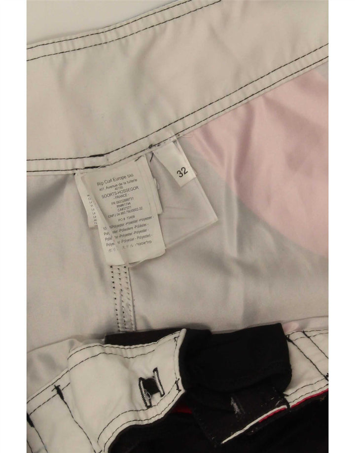 Pantaloni scurți de înot grafic pentru bărbați Rip Curl, poliester geometric negru mediu