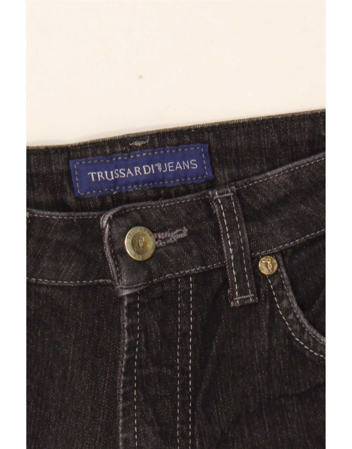 Blugi drepti pentru femei Trussardi W28 L29 bumbac negru