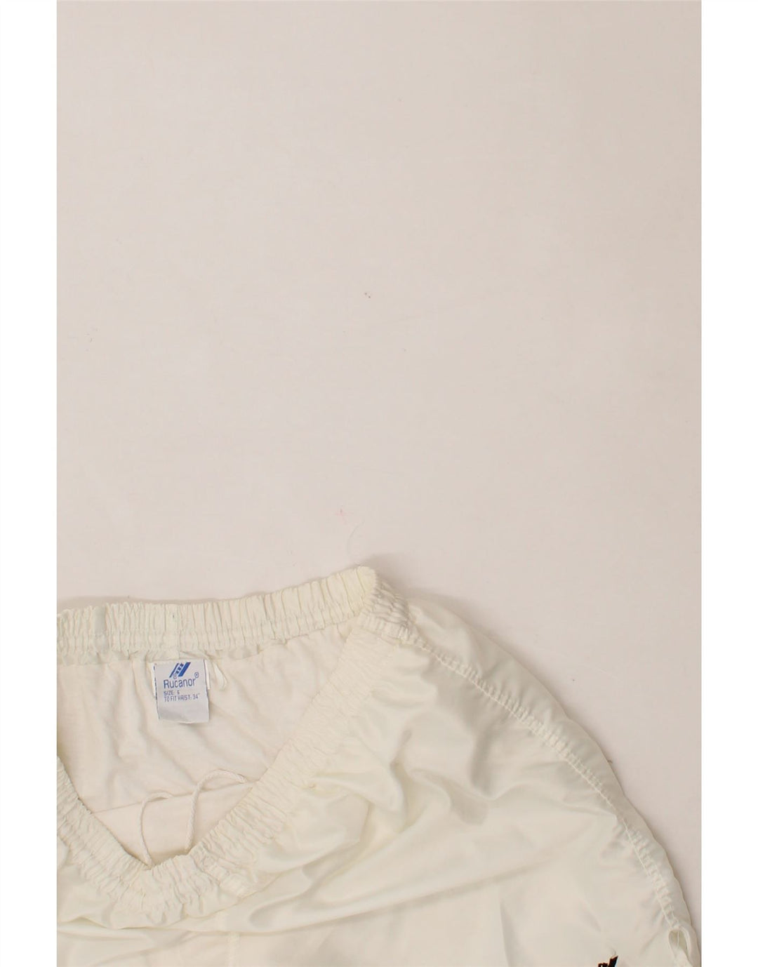 RUCANOR Mens Sport Shorts Large  White Polyamide Vintage Rucanor and Second-Hand Rucanor from Messina Hembry 