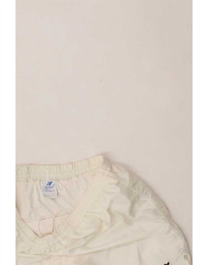 RUCANOR Mens Sport Shorts Large  White Polyamide Vintage Rucanor and Second-Hand Rucanor from Messina Hembry 