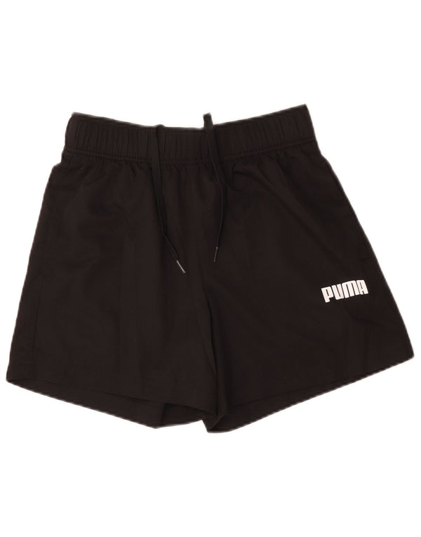 Pantaloni scurti sport grafic Puma pentru bărbați, poliester negru mic