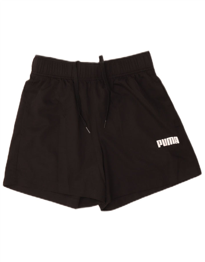 Pantaloni scurti sport grafic Puma pentru bărbați, poliester negru mic