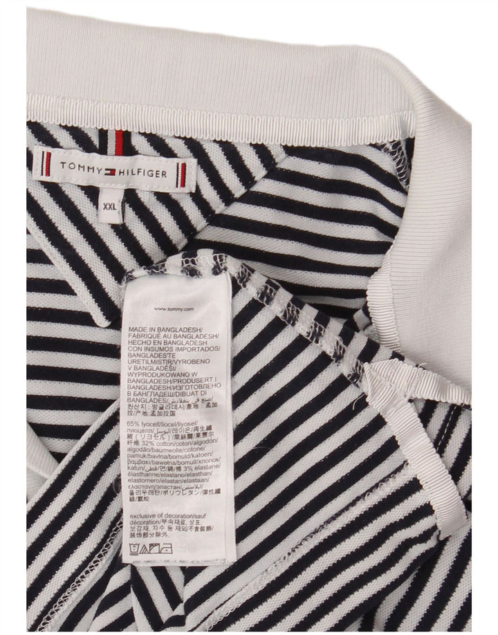 TOMMY HILFIGER Tricou polo pentru femei UK 20 2XL Bleumarin cu dungi Nautic