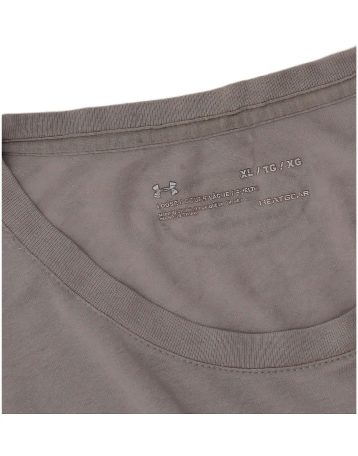 Tricou grafic pentru bărbați UNDER ARMOUR Heat Gear Top XL gri