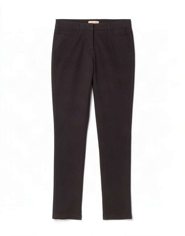 Pantaloni slim casual Hobbs pentru femei UK 12 Medium L30 L32 Bumbac bleumarin