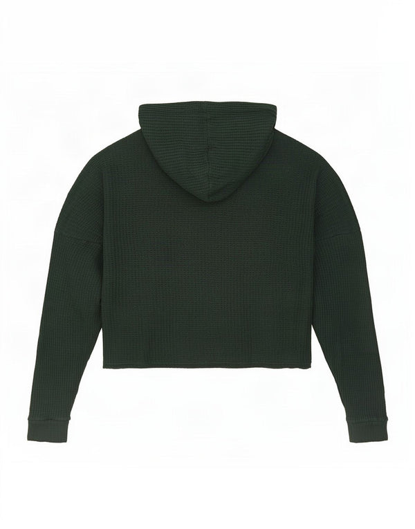 Topshop pentru femei, crop oversized cu glugă, UK 16, mare, verde, viscoză