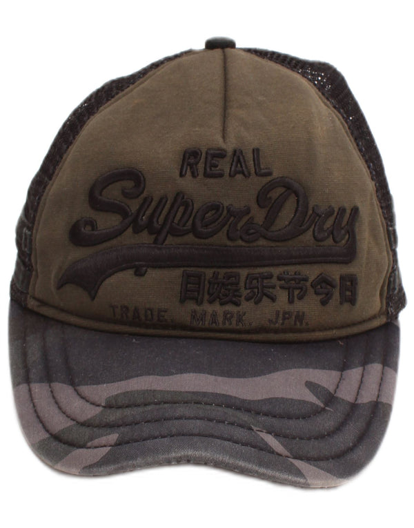 Șapcă de camioner grafică pentru bărbați Superdry, mărime unica, kaki, viscoză