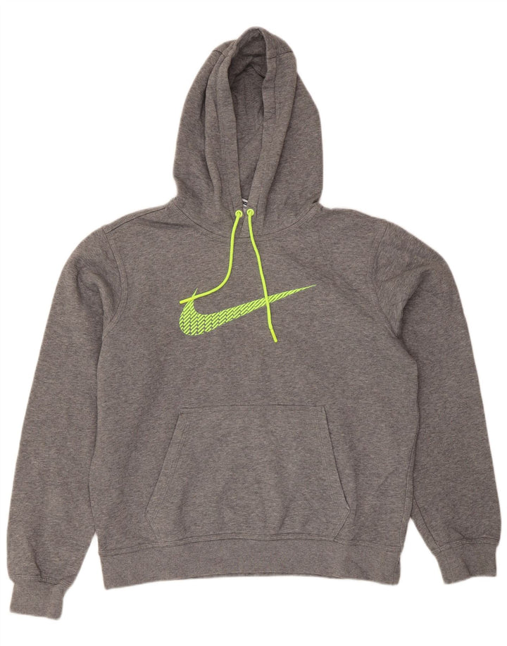 Pulover Nike pentru bărbați, cu formă regulată, din bumbac, gri mediu