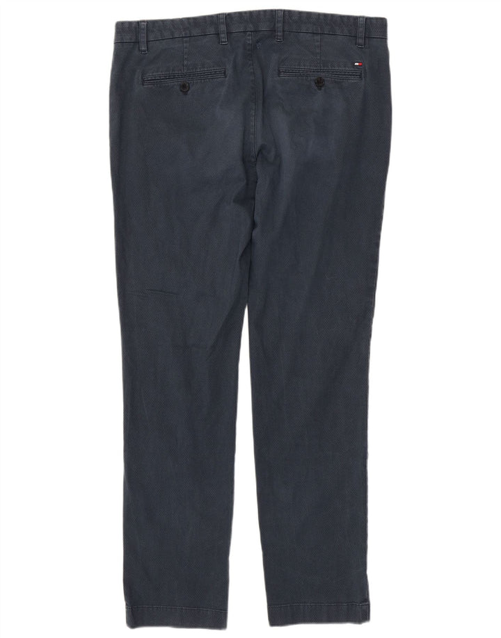TOMMY HILFIGER Pantaloni chino slim pentru bărbați W36 L32 bumbac bleumarin