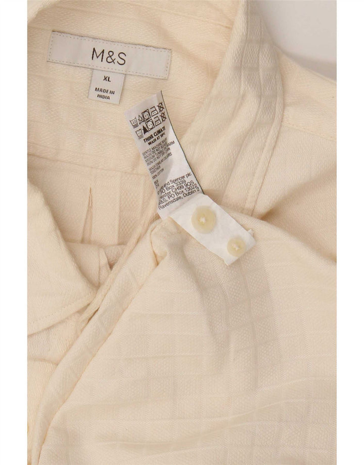 Cămașă pentru bărbați Marks & Spencer XL, bej, bumbac