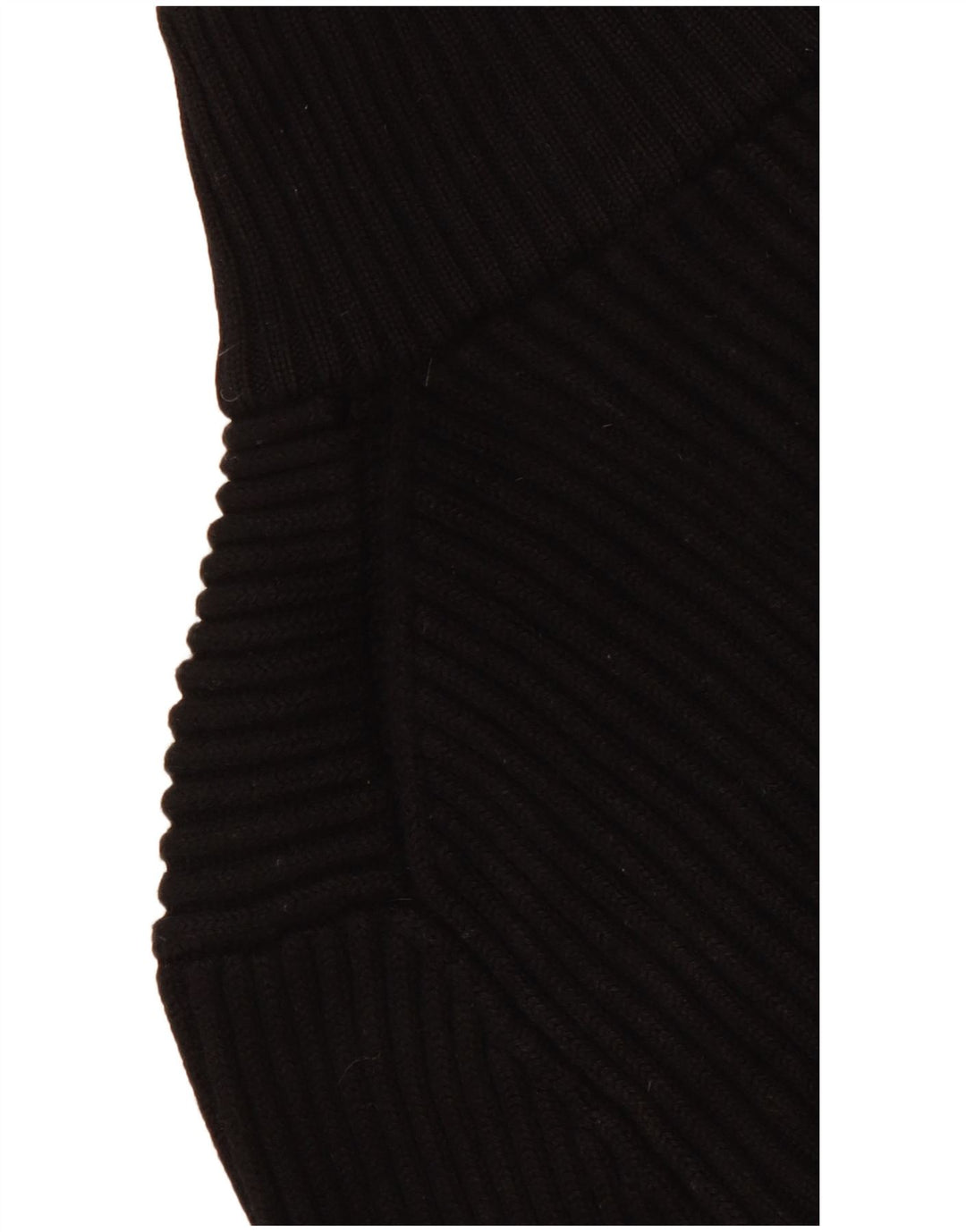 Pulover pentru femei Hugo Boss cu fermoar și gât UK 14 Lână virgină mare neagră