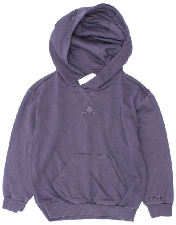 Pulover Adidas pentru băieți, 6-7 ani, albastru bleumarin, bumbac