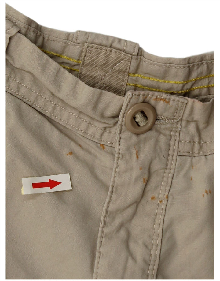 Pantaloni scurți pentru bărbați Marks & Spencer Blue Harbour Cargo W36, mare, bej, bumbac