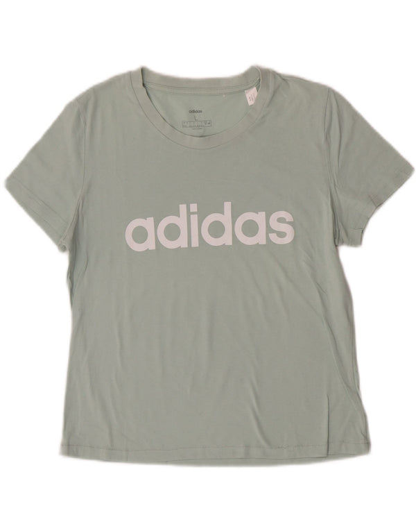Tricou grafic Adidas pentru femei Top Marea Britanie 16/18 Turcoaz mare