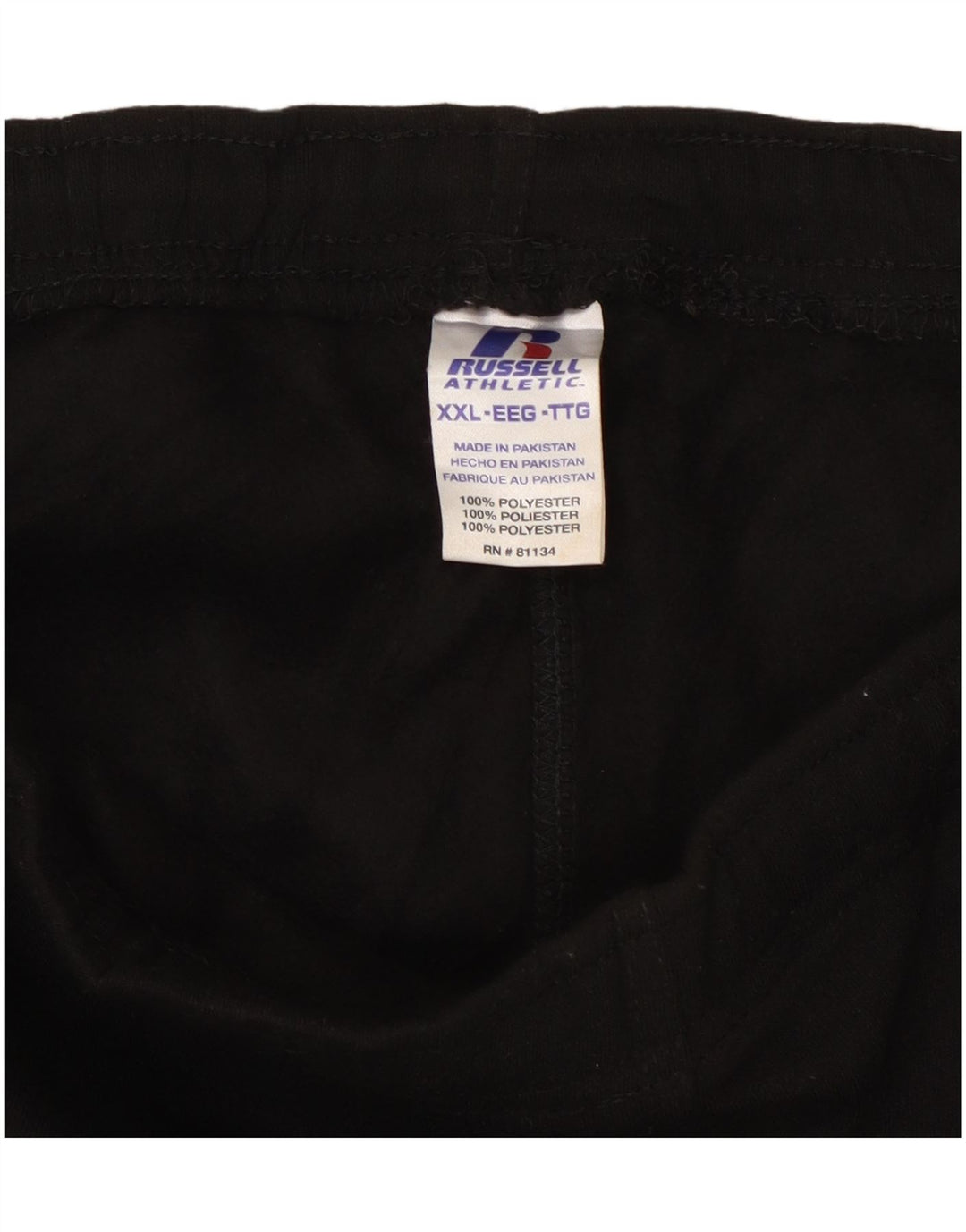 RUSSELL ATHLETIC Pantaloni de trening cargo pentru bărbați 2XL poliester negru