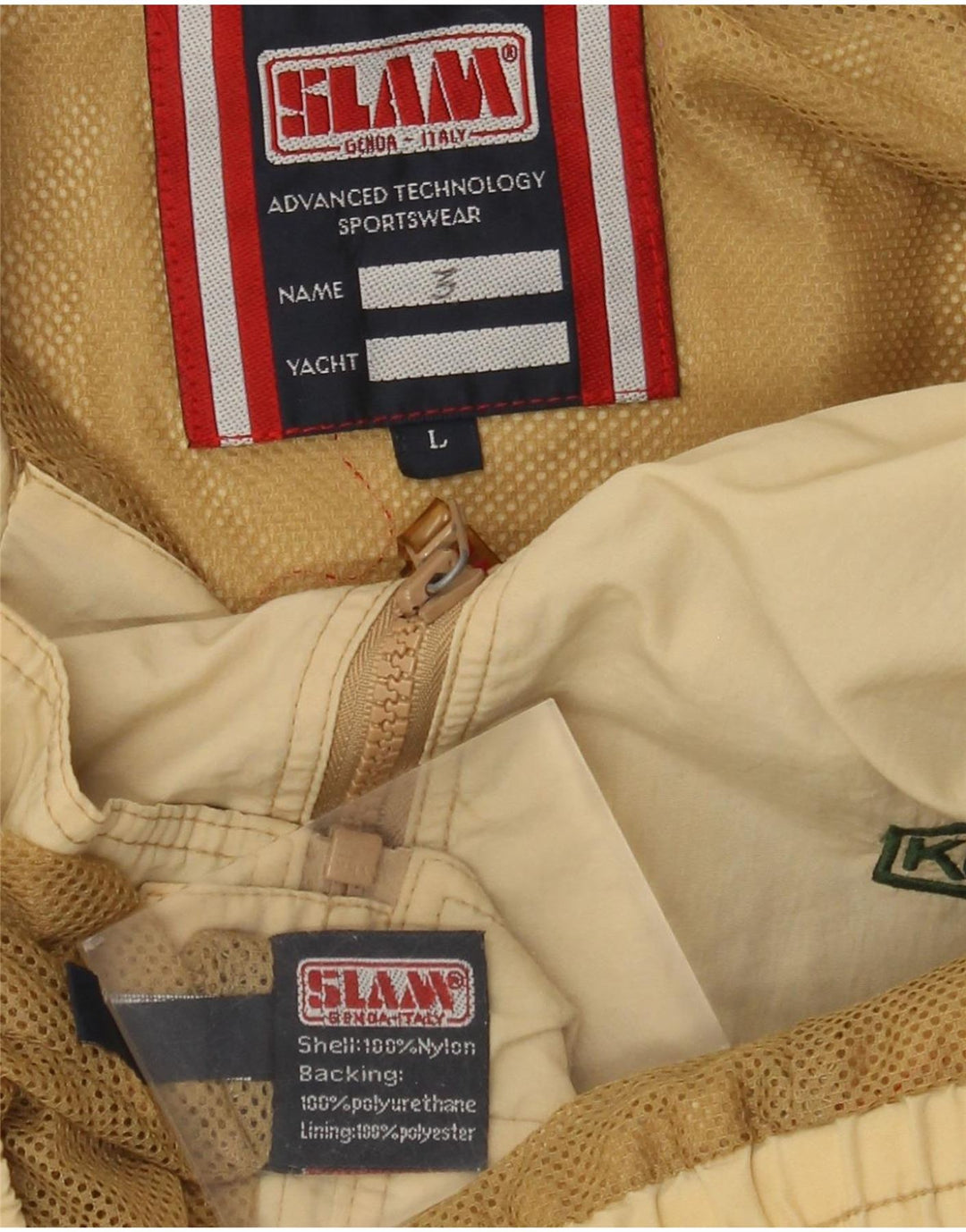 Slam Bomber Jacket pentru bărbați UK 40 mare, bej, nailon