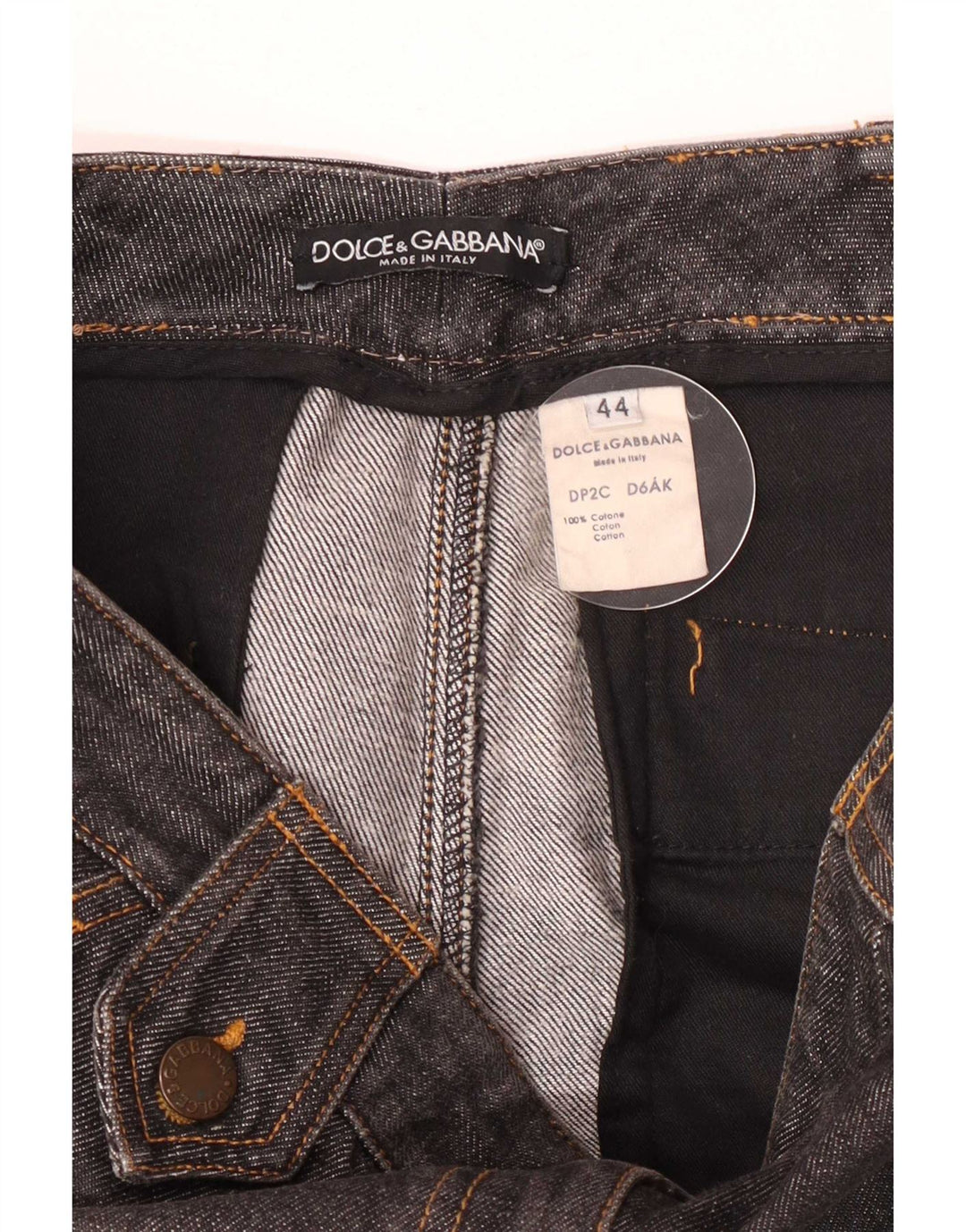 Blugi evazați pentru femei Dolce & Gabbana IT 44 Medium W32 L33 bumbac gri