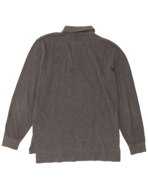 Polo Ralph Lauren pentru bărbați cu mânecă lungă, bumbac, gri mic