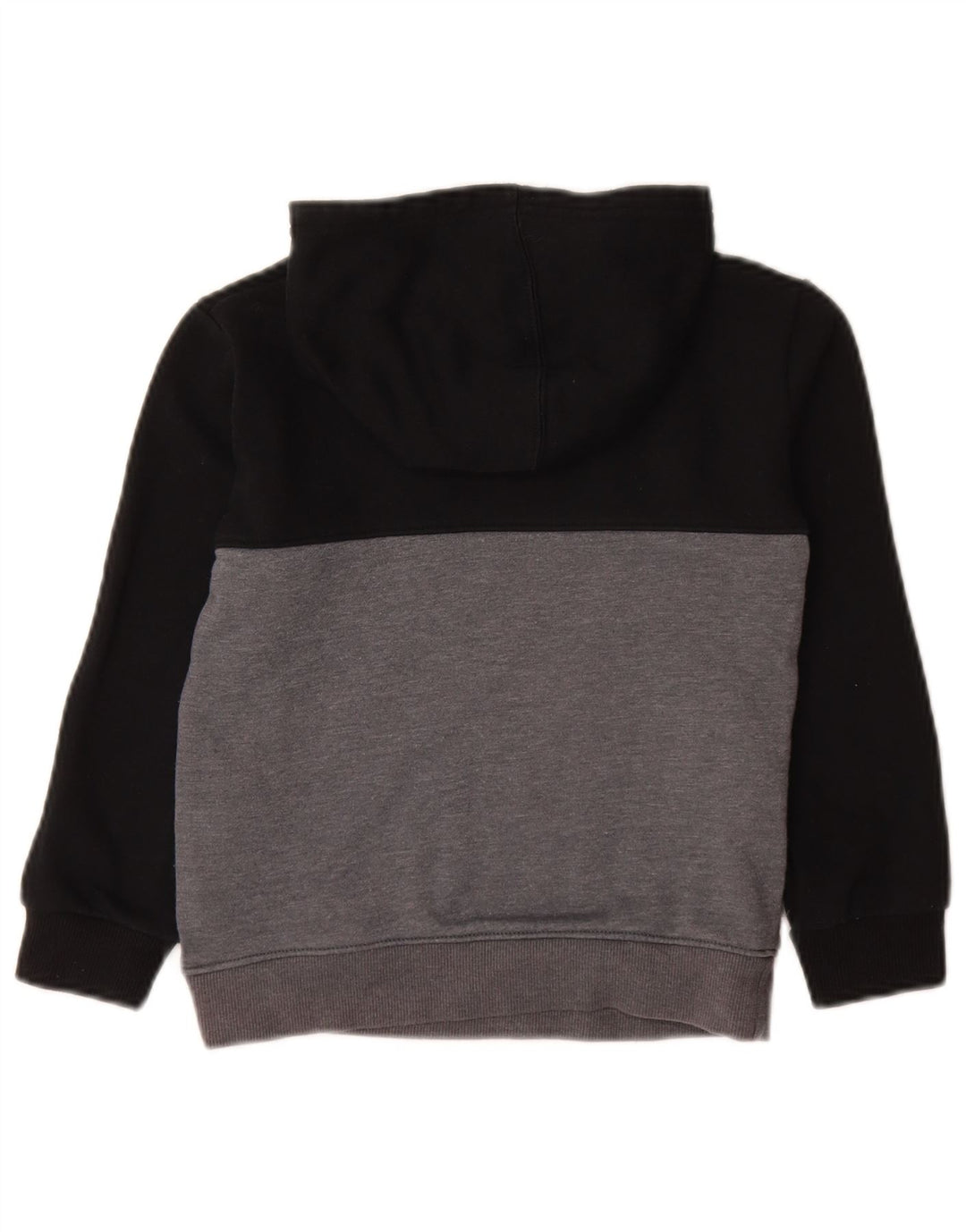 Pulover cu glugă grafic pentru băieți UNDER ARMOUR 6-7 ani, bumbac negru color bloc