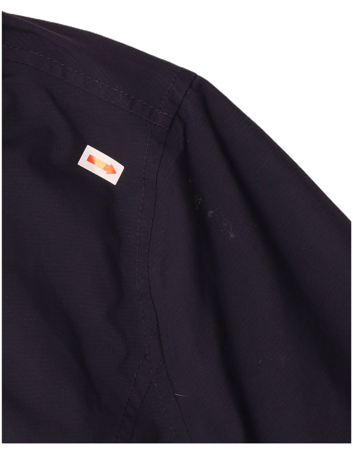 Jachetă de vânt cu glugă JOULES pentru femei UK 18 XL bleumarin cu dungi