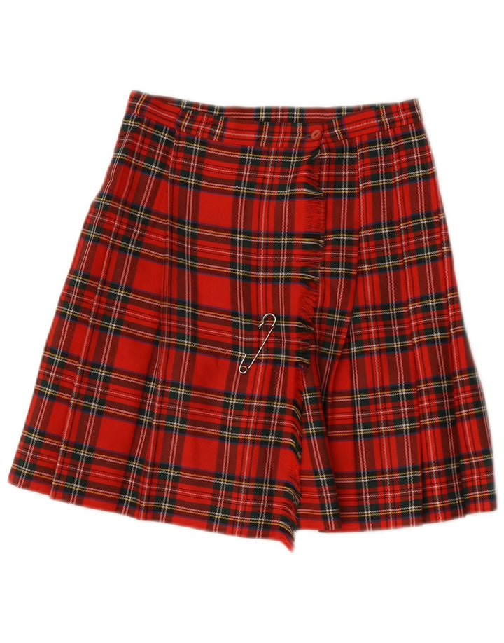 Fusta Wrap pentru femei Vintage W26 Small Red Check