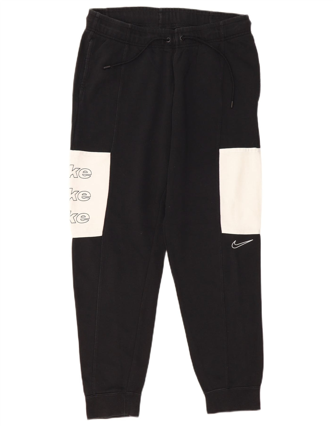 Pantaloni de trening grafic pentru bărbați NIKE Pantaloni de jogging, mediu negru, color block
