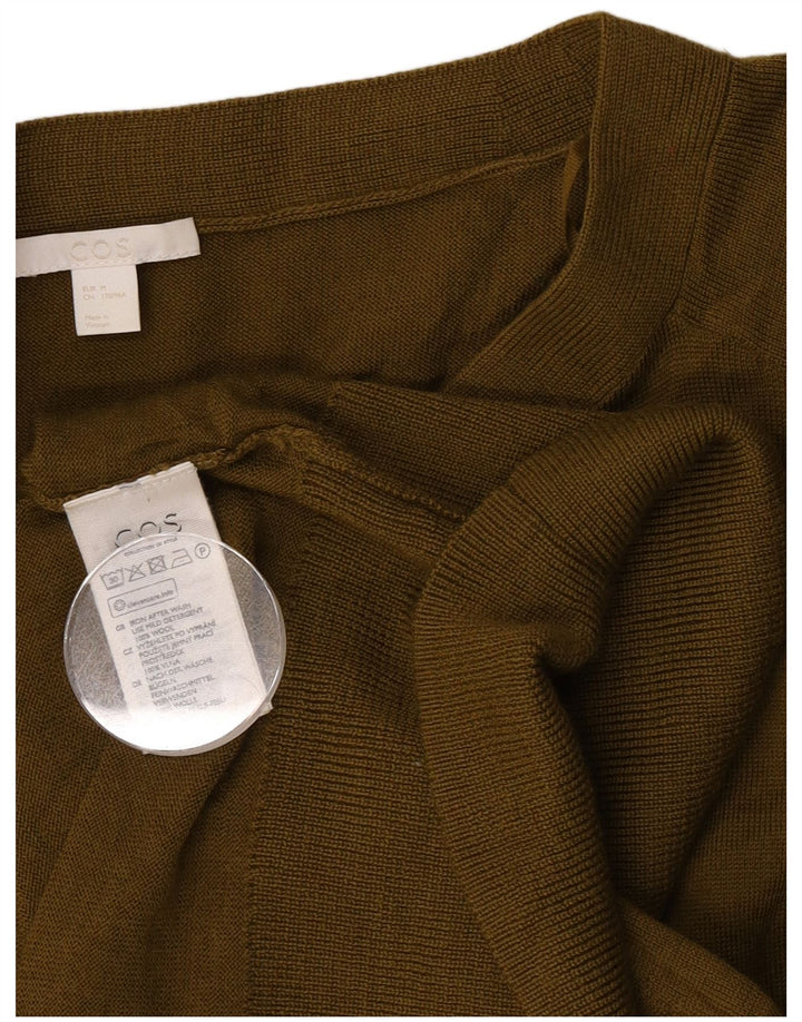 Pulover cardigan supradimensionat pentru femei Cos UK 14 Lână verde medie