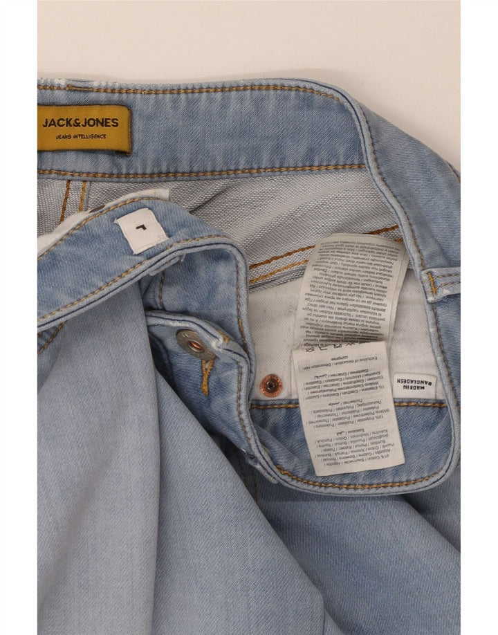 JACK & JONES Pantaloni scurți din blugi pentru bărbați, mari W34, bumbac albastru