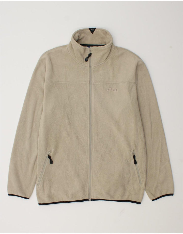Jachetă fleece pentru bărbați Asics UK 40, mare, bej, poliester