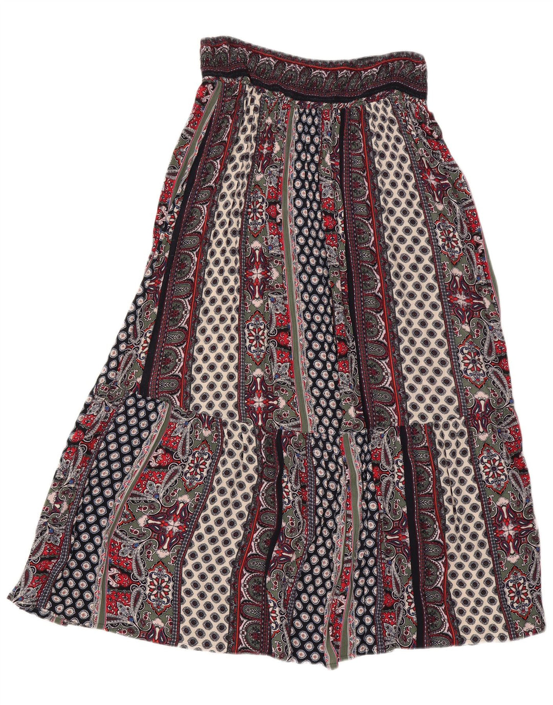 Fusta țigănească pentru femei Monsoon Medium W30 Multicolor Patchwork Viscose