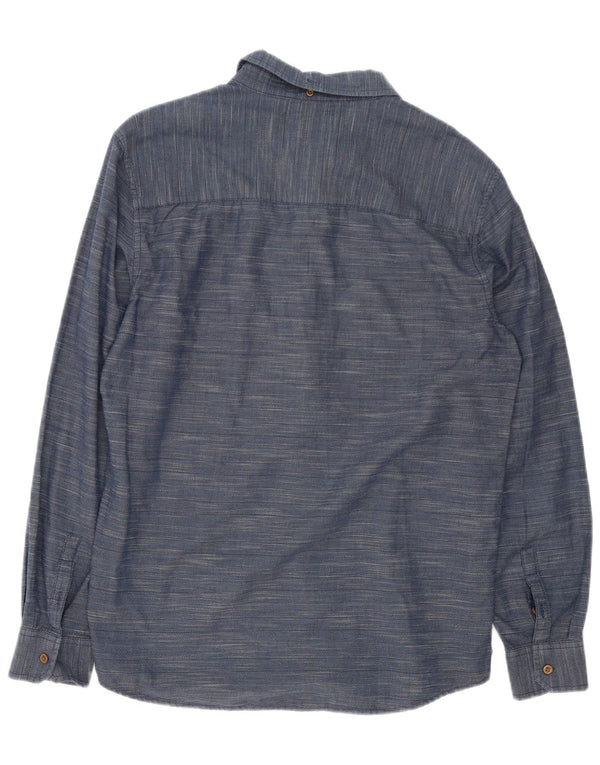 Cămașă pentru bărbați Wrangler Slim Fit XL, albastru, bumbac cu dungi