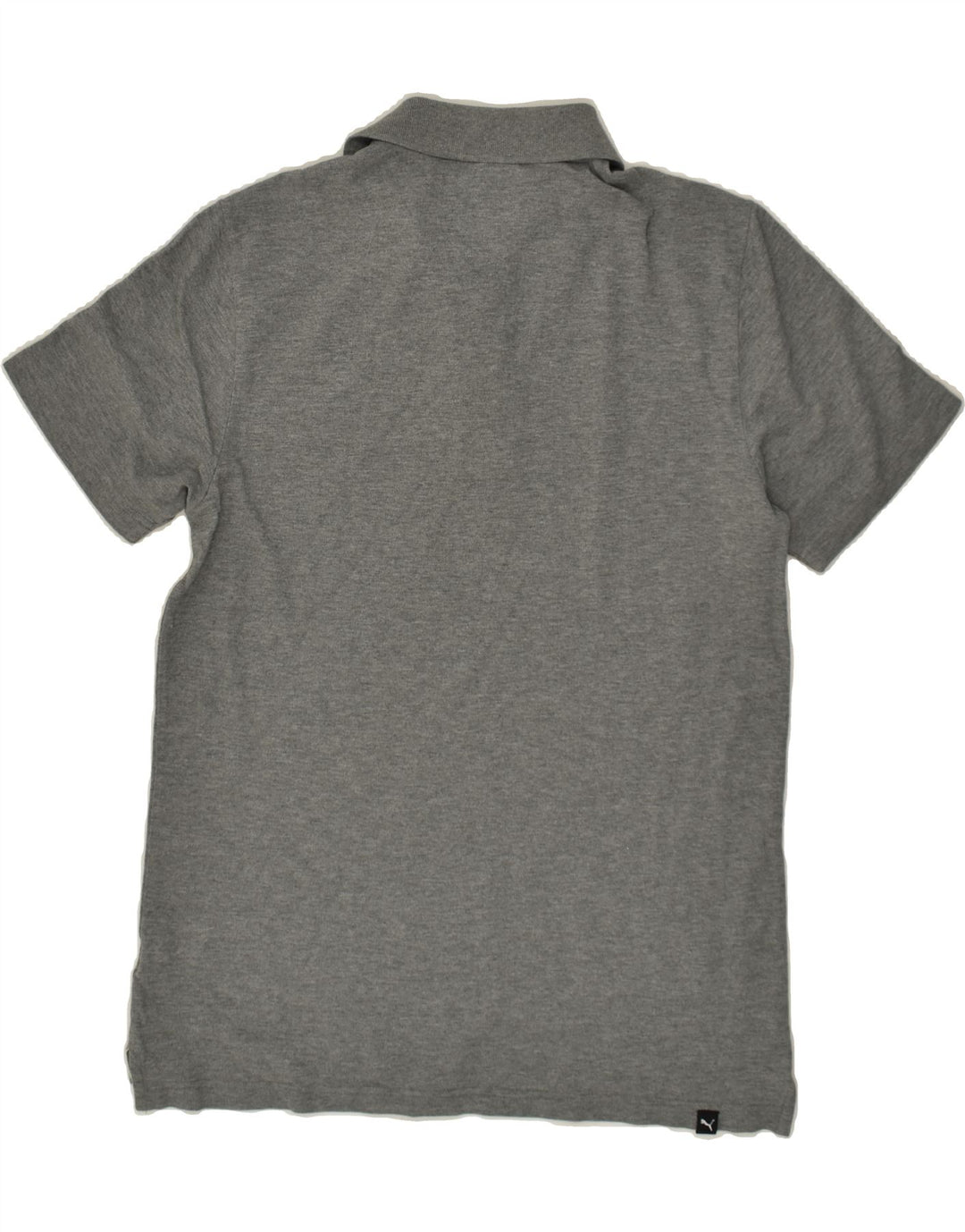 PUMA Mens Polo Shirt Medium Grey Cotton Vintage Puma and Second-Hand Puma from Messina Hembry 