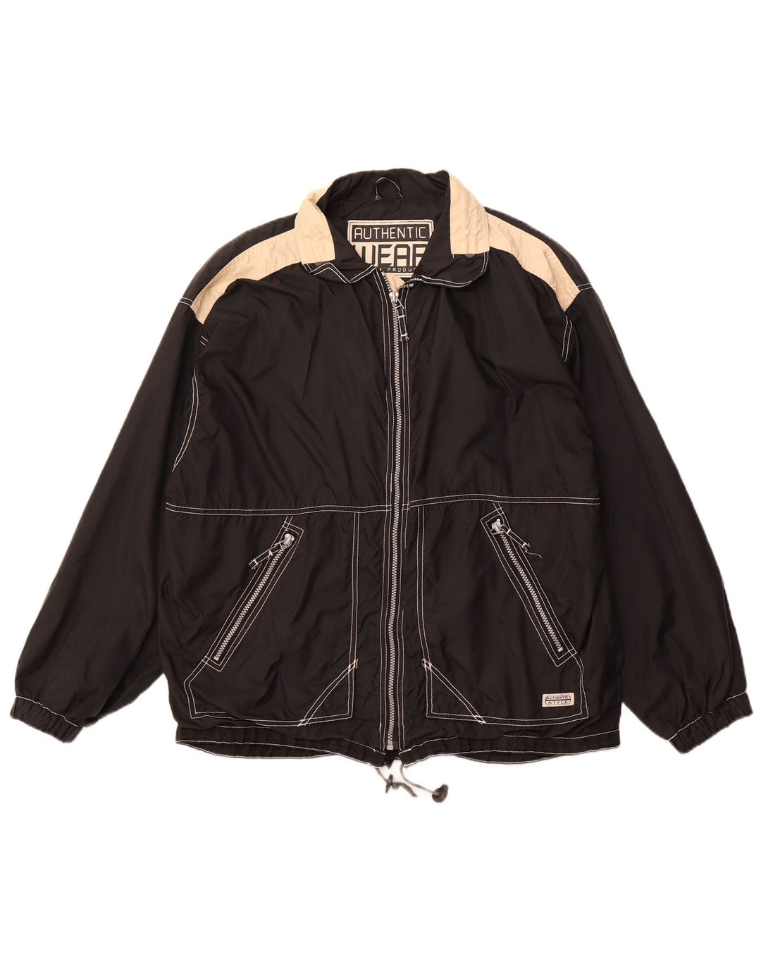 Jachetă utilitare AUTHENTIC pentru bărbați, cu ajustare largi, UK 38 Medium Black