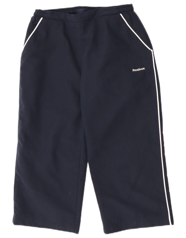 Pantaloni de trening Reebok Capri pentru femei UK 10 mici, albastru marin Sport