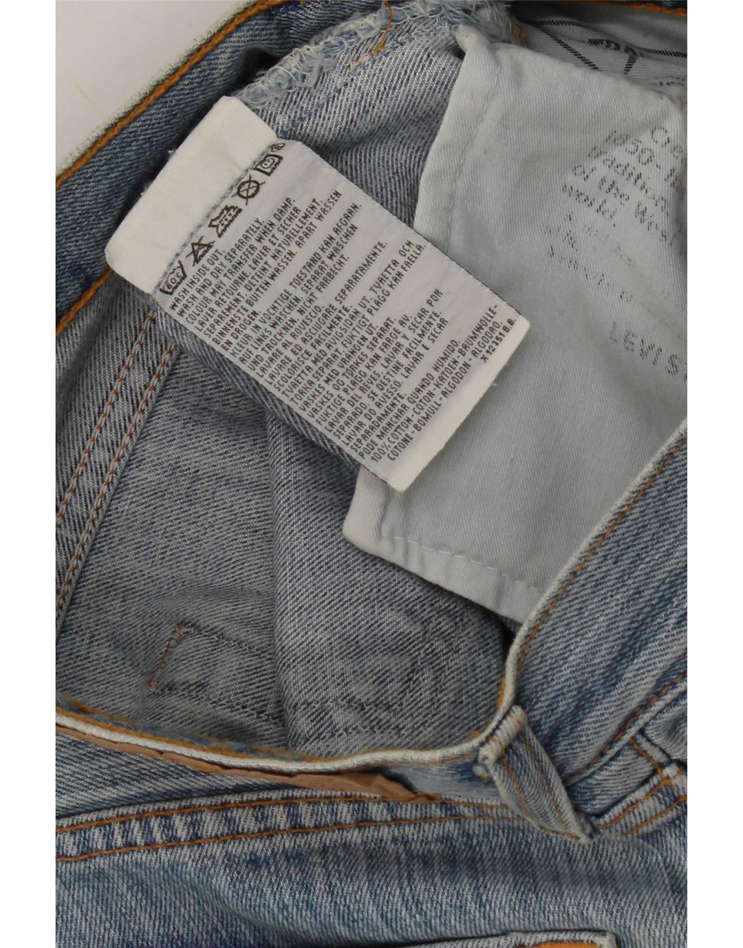 Blugi drepti 595 pentru femei Levi's W27 L32 Bumbac albastru