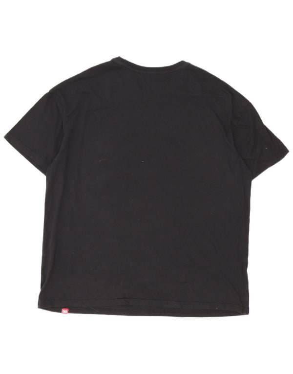 Tricou grafic Ecko Unltd pentru bărbați Top mare din bumbac negru