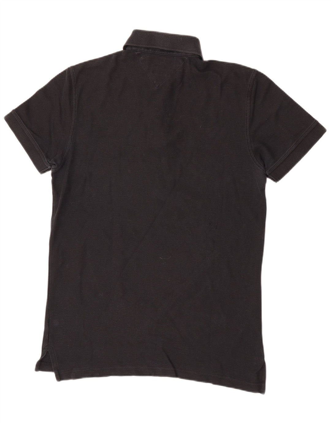 Cămașă polo Tommy Hilfiger pentru bărbați, bumbac negru mic