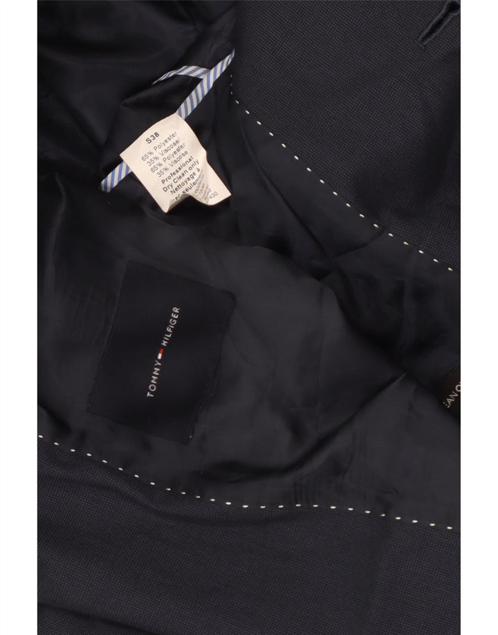 Jachetă pentru bărbați Tommy Hilfiger, scurtă, cu 2 nasturi, UK 38, bleumarin mediu