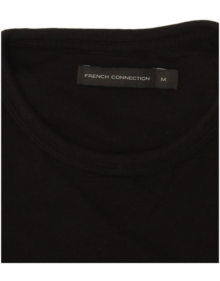 Tricou pentru bărbați French Connection Top Mediu Negru Bumbac