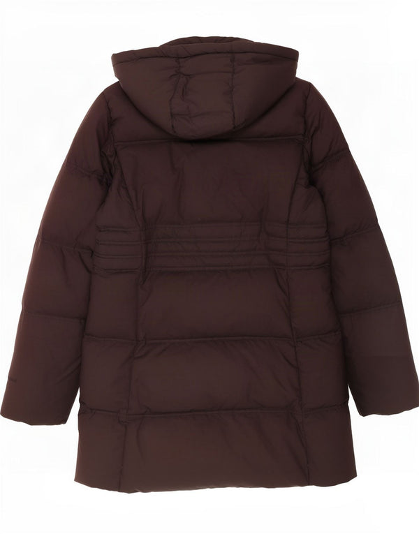 Gas Womens Hooded Padded Coat UK 14 Medium Brown Polyester