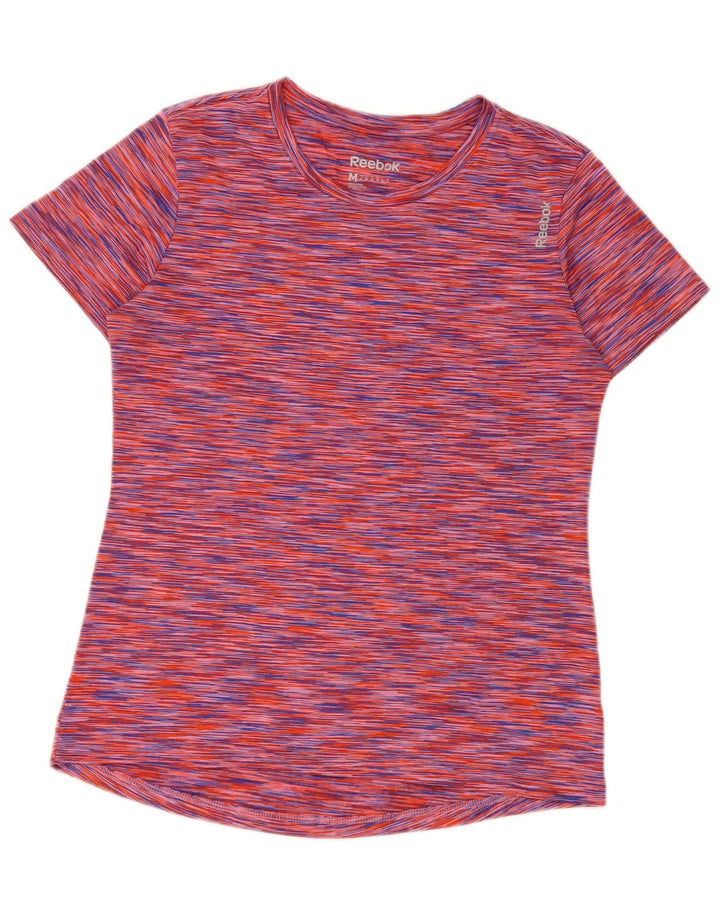 Reebok Tricou pentru femei Top UK 12 Medium Multicolor Flecked Polyester