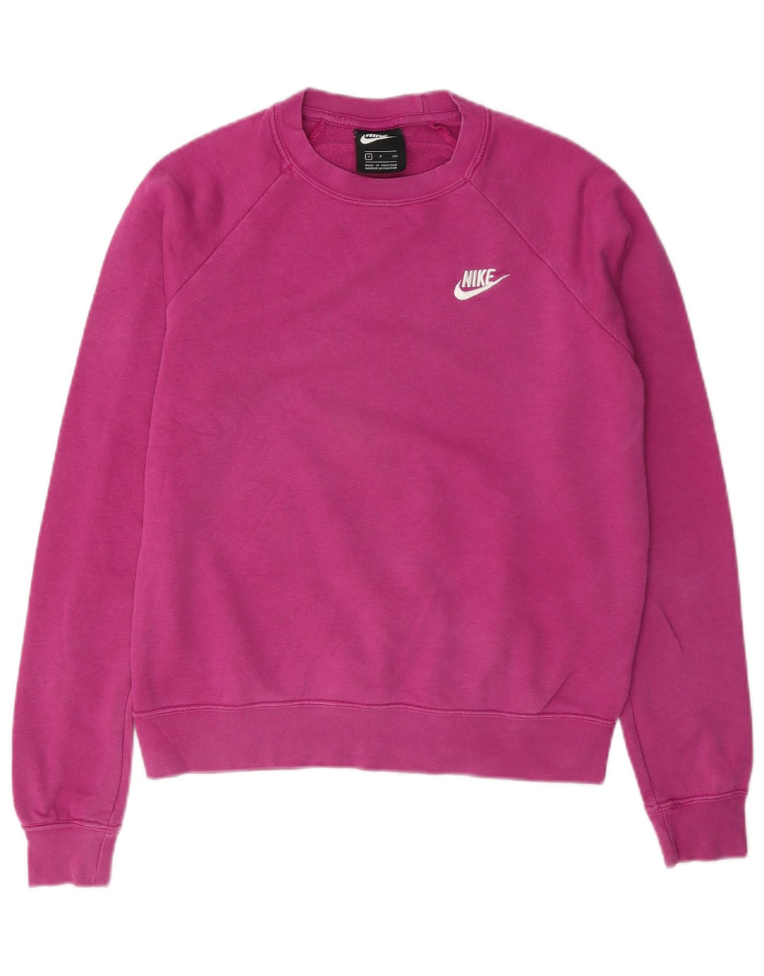 Pulover supradimensionat pentru femei Nike UK 10 Bumbac roz mic