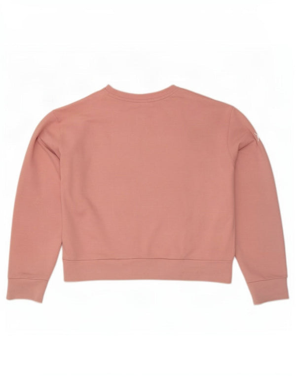 Pulover Puma Crank Crop Graphic pentru femei UK 6 XS roz