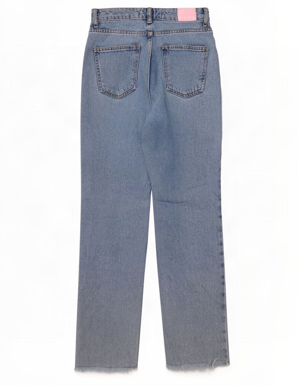 Blugi Drepți Femei Zara EU 34 2XS L24 L29 Bumbac Albastru