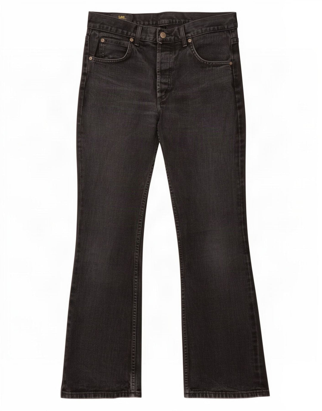Blugi pentru bărbați Lee Denver Bootcut W34 L30, bumbac negru
