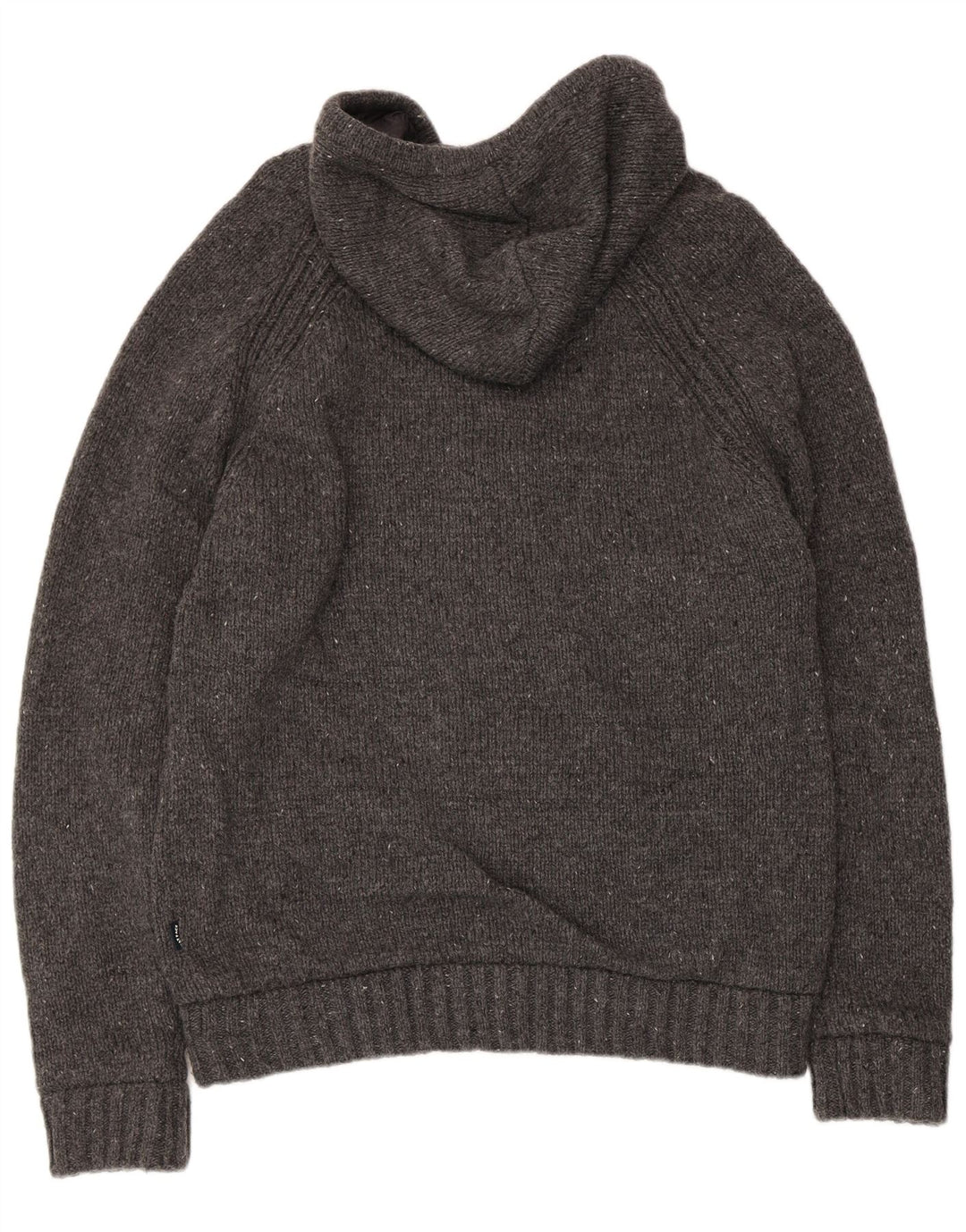 Pulover cardigan cu glugă pentru bărbați Fat Face, lână mare, gri